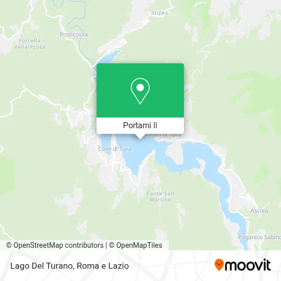 Mappa Lago Del Turano