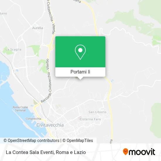 Mappa La Contea Sala Eventi