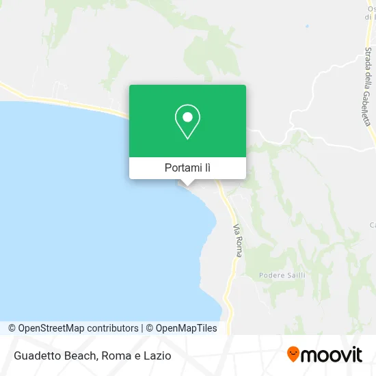 Mappa Guadetto Beach