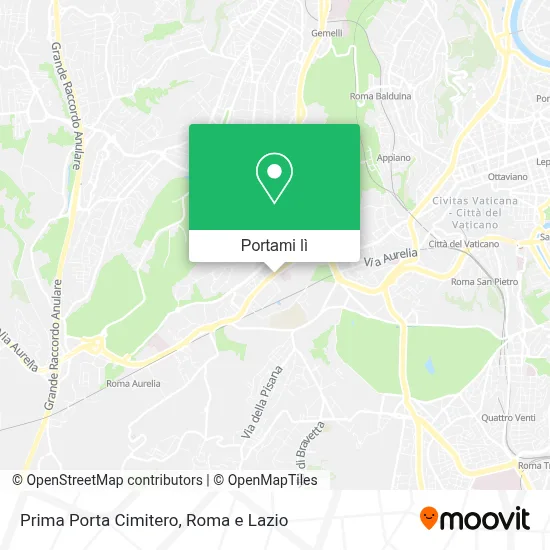 Mappa Prima Porta Cimitero