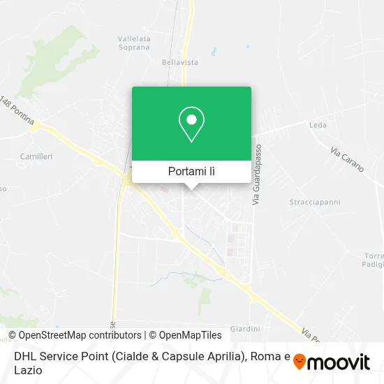 Mappa DHL Service Point (Cialde & Capsule Aprilia)