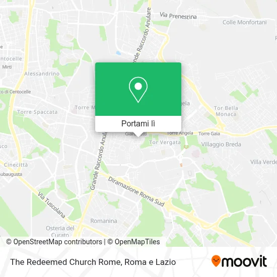 Mappa The Redeemed Church Rome