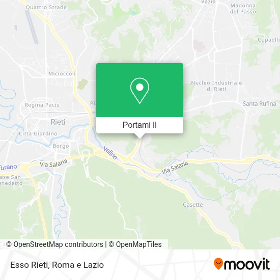 Mappa Esso Rieti