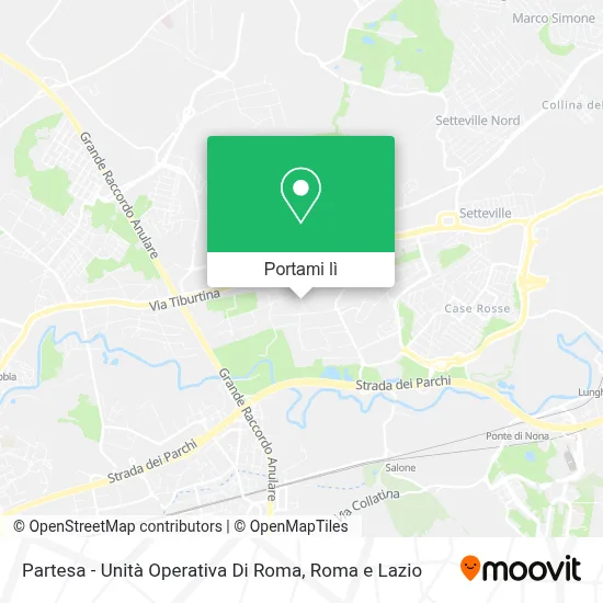 Mappa Partesa - Unità Operativa Di Roma