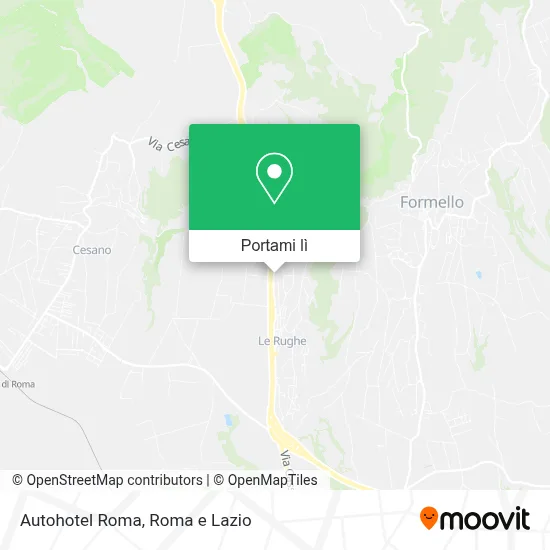 Mappa Autohotel Roma