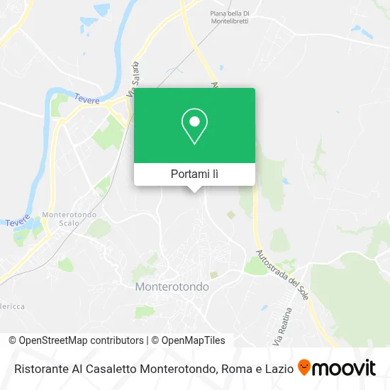 Mappa Ristorante Al Casaletto Monterotondo