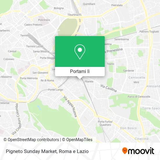 Mappa Pigneto Sunday Market