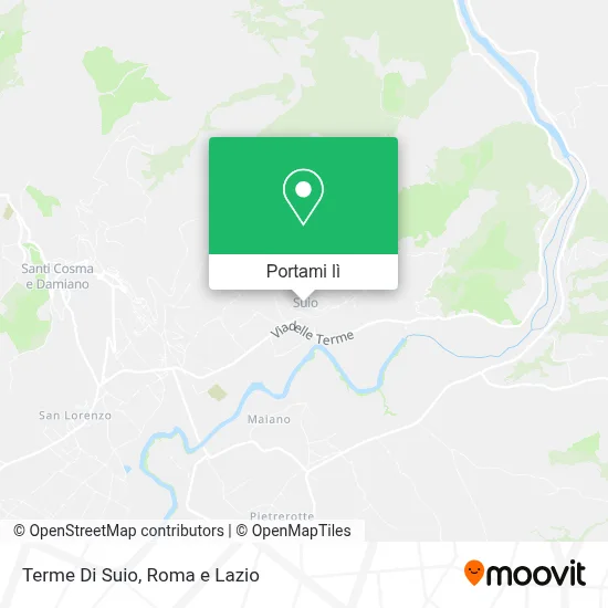 Mappa Terme Di Suio