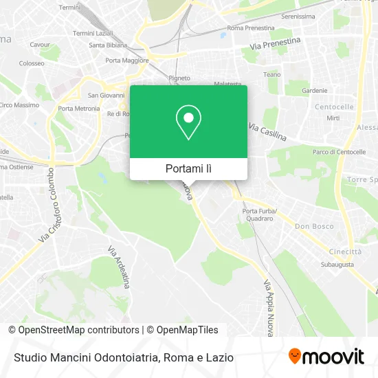 Mappa Studio Mancini Odontoiatria