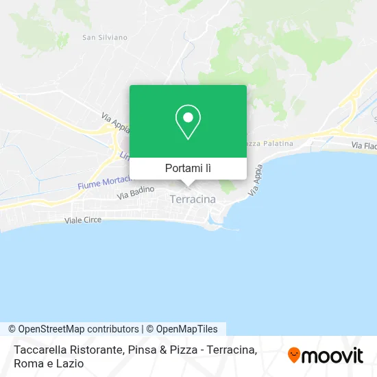 Mappa Taccarella Ristorante, Pinsa & Pizza - Terracina