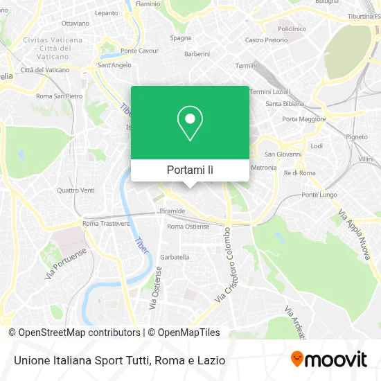 Mappa Unione Italiana Sport Tutti