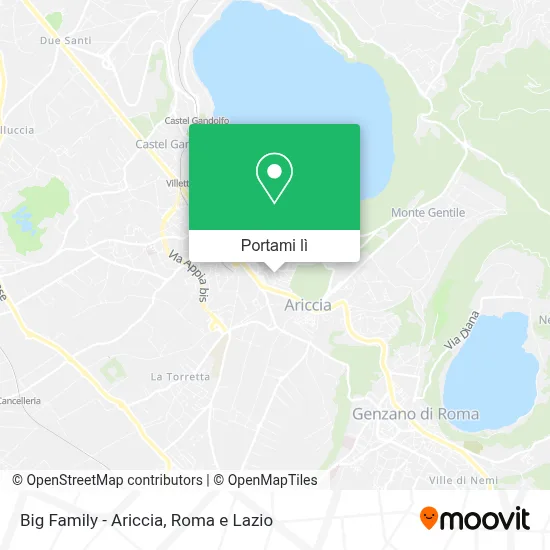 Mappa Big Family - Ariccia