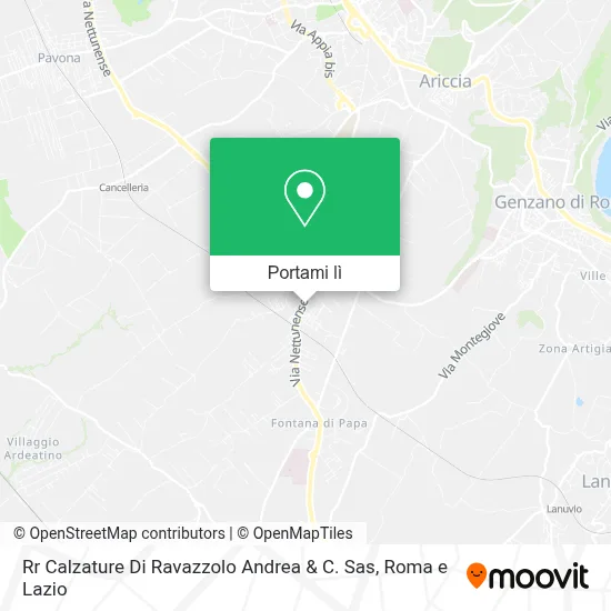 Mappa Rr Calzature Di Ravazzolo Andrea & C. Sas