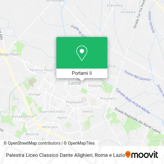 Mappa Palestra Liceo Classico Dante Alighieri