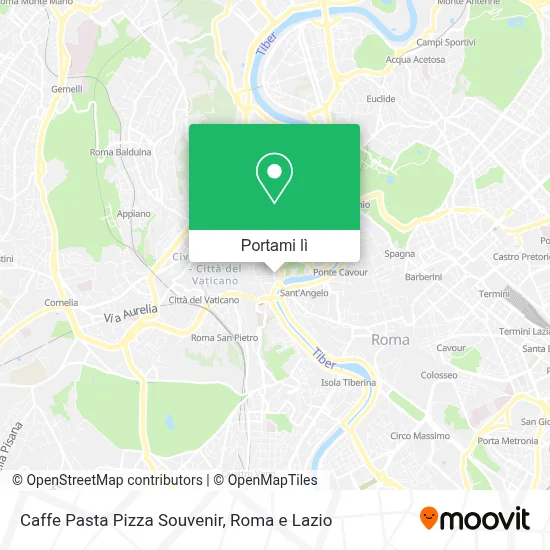 Mappa Caffe Pasta Pizza Souvenir