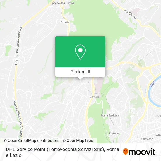 Mappa DHL Service Point (Torrevecchia Servizi Srls)