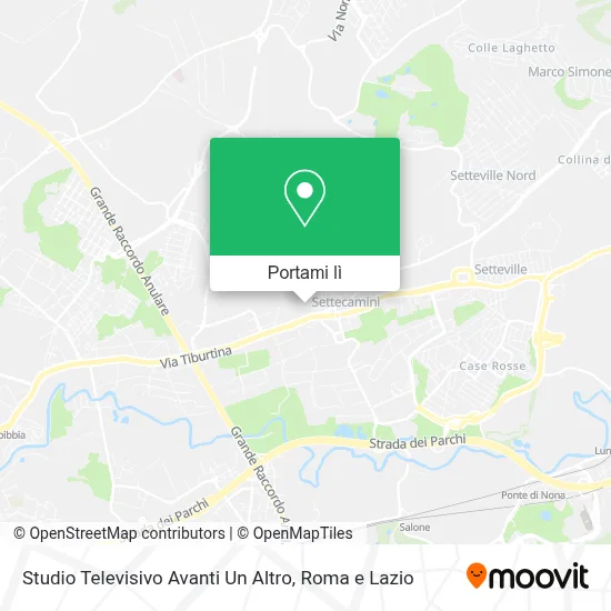 Mappa Studio Televisivo Avanti Un Altro