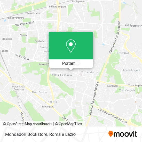 Mappa Mondadori Bookstore