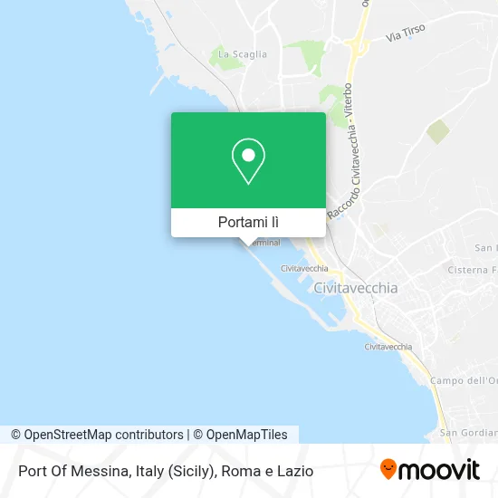 Mappa Port Of Messina, Italy (Sicily)