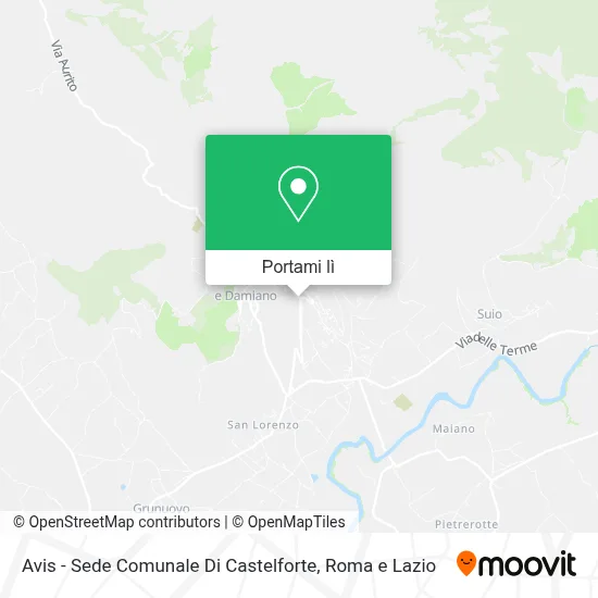 Mappa Avis - Sede Comunale Di Castelforte
