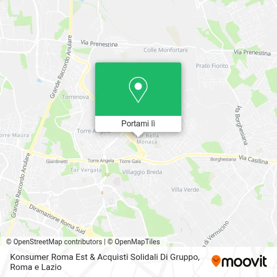 Mappa Konsumer Roma Est & Acquisti Solidali Di Gruppo