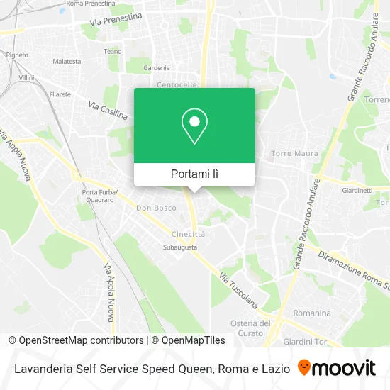 Mappa Lavanderia Self Service Speed Queen