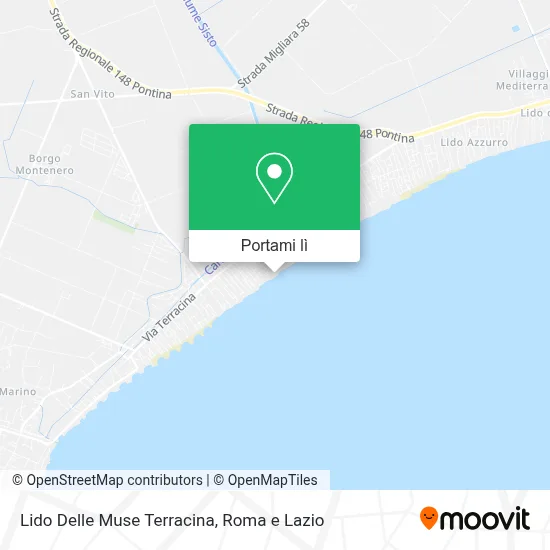 Mappa Lido Delle Muse Terracina