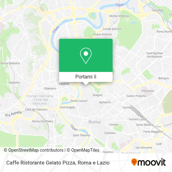 Mappa Caffe Ristorante Gelato Pizza