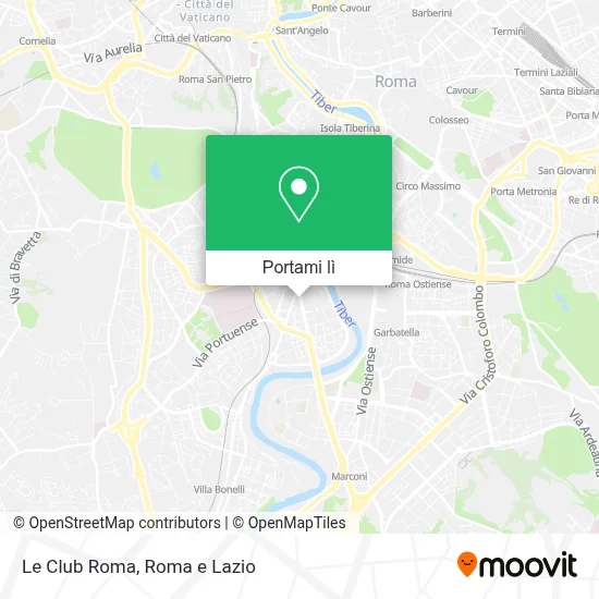 Mappa Le Club Roma