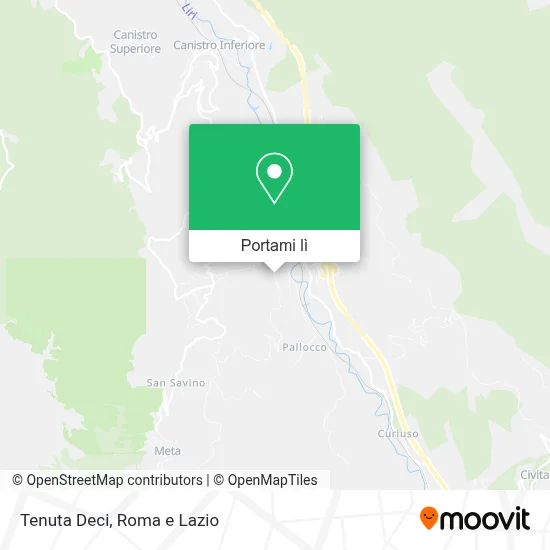 Mappa Tenuta Deci