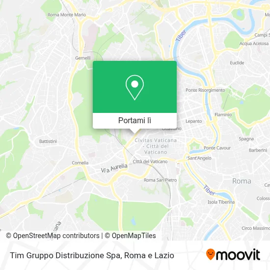 Mappa Tim Gruppo Distribuzione Spa