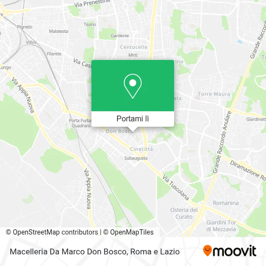 Mappa Macelleria Da Marco Don Bosco