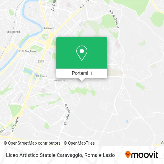 Mappa Liceo Artistico Statale Caravaggio