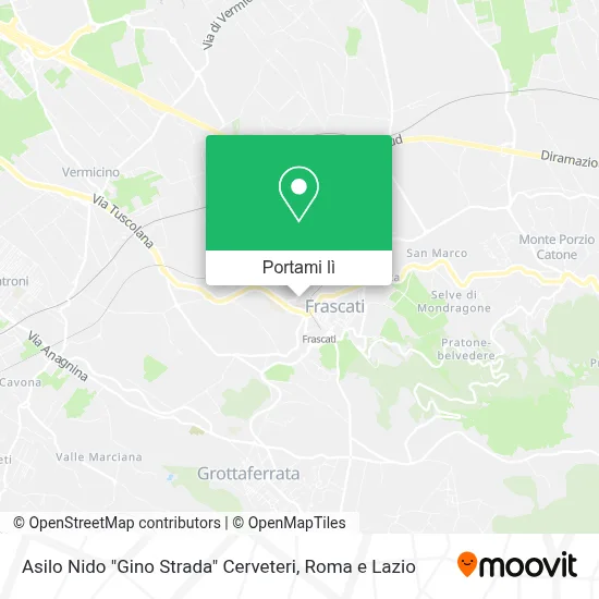 Mappa Asilo Nido "Gino Strada" Cerveteri