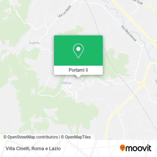 Mappa Villa Cinelli
