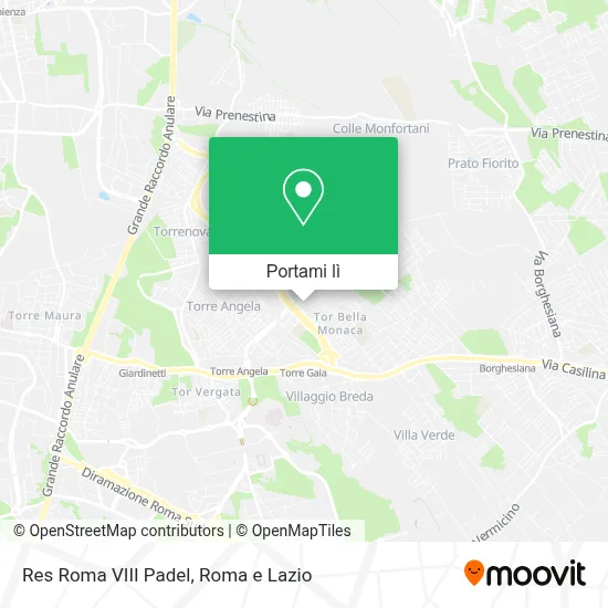 Mappa Res Roma VIII Padel