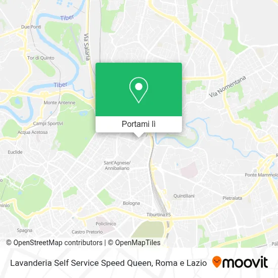 Mappa Lavanderia Self Service Speed Queen