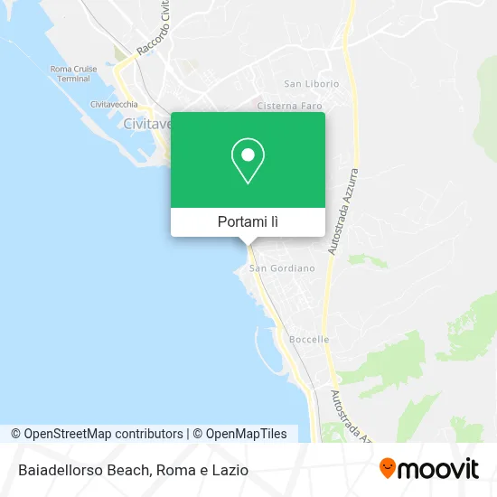 Mappa Baiadellorso Beach