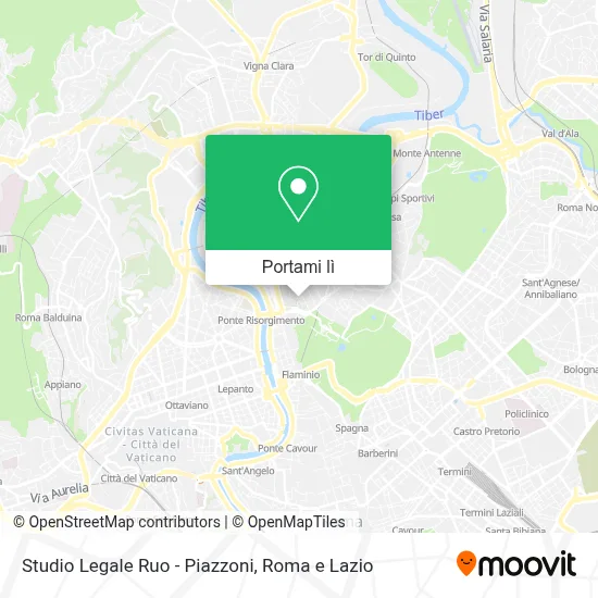 Mappa Studio Legale Ruo - Piazzoni