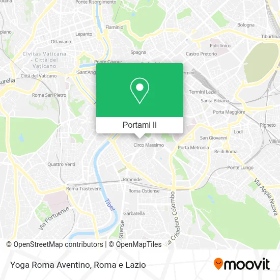 Mappa Yoga Roma Aventino