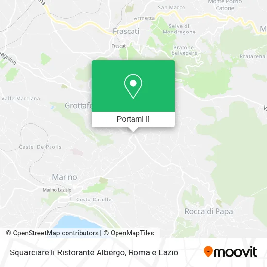 Mappa Squarciarelli Ristorante Albergo
