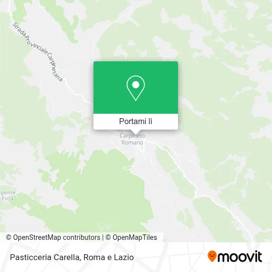 Mappa Pasticceria Carella