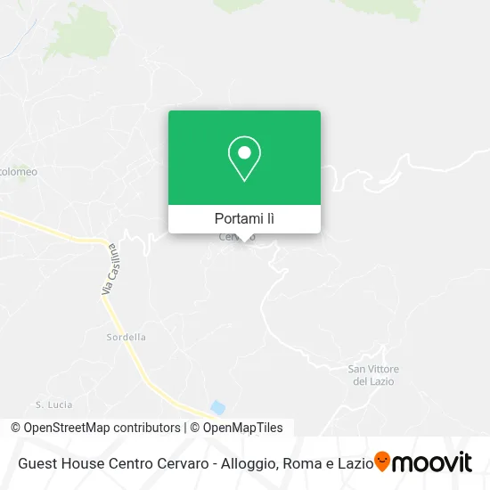 Mappa Guest House Centro Cervaro - Alloggio