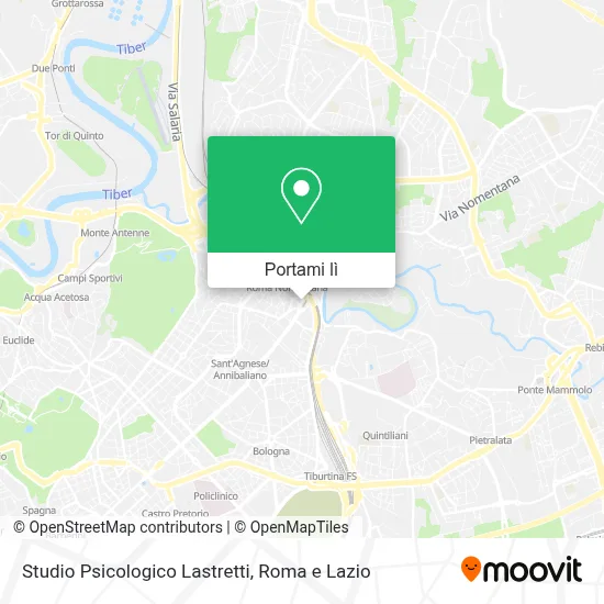 Mappa Studio Psicologico Lastretti