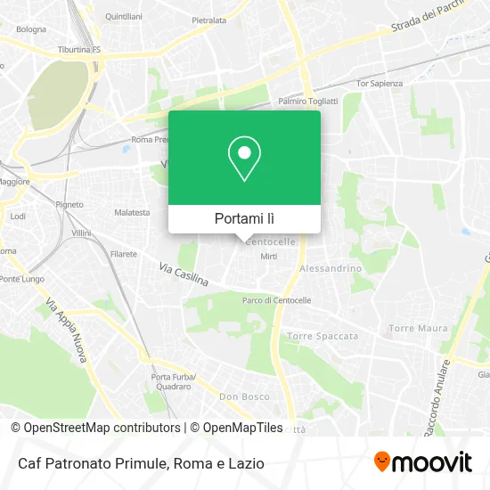 Mappa Caf Patronato Primule