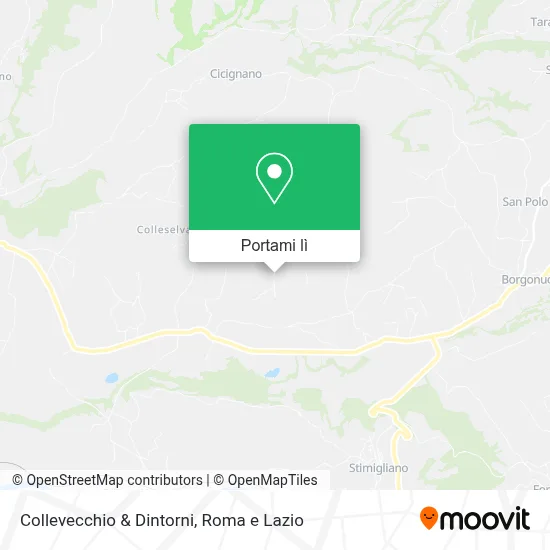 Mappa Collevecchio & Dintorni