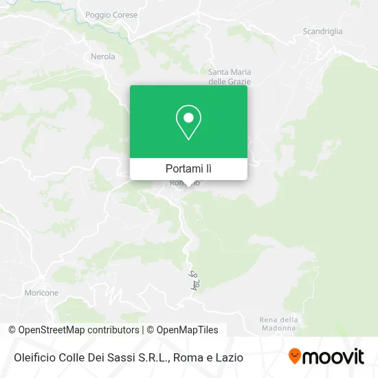 Mappa Oleificio Colle Dei Sassi S.R.L.