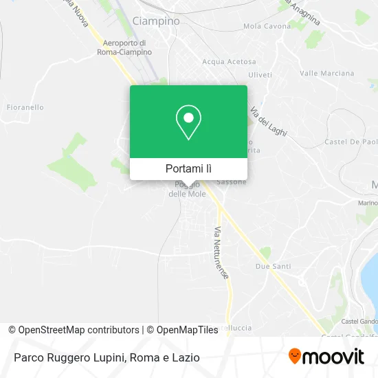 Mappa Parco Ruggero Lupini