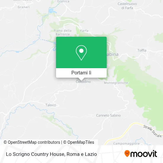 Mappa Lo Scrigno Country House