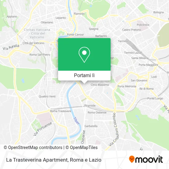 Mappa La Trasteverina Apartment